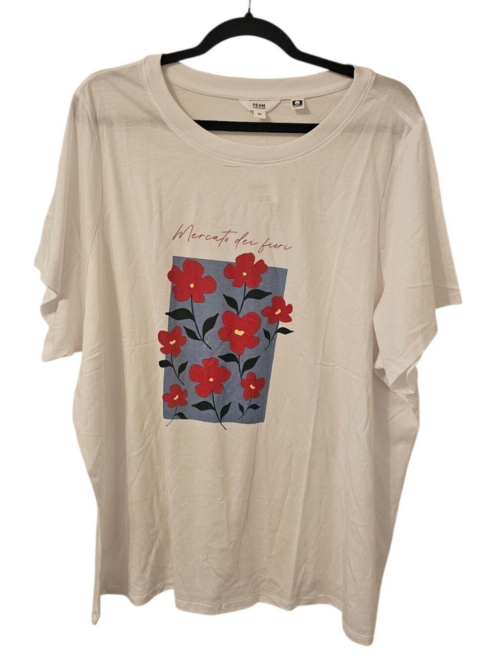 Multi-Coloured Penningtons Women's Crew Neck Floral "Mercato dei fiori" T-Shirt